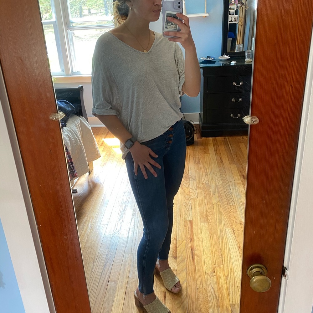 Made in USA flowy off the shoulder top